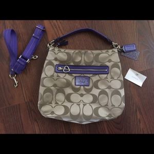 Authentic Coach BoHo satchel w/ cross body straps